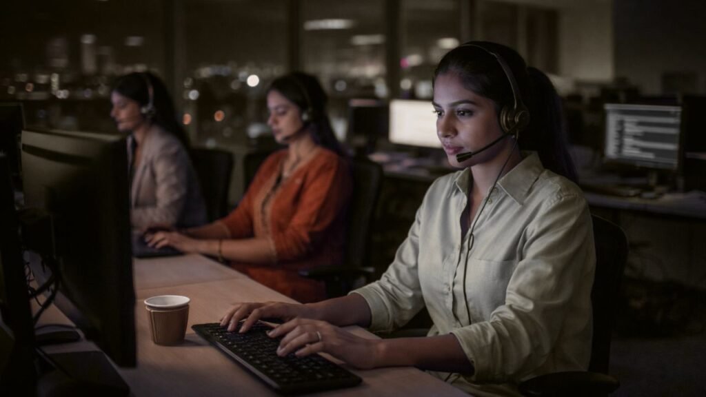 Women working night shift in Gujarat office after Shops and Establishments Amendment 2026 removes night work restrictions (representative image).