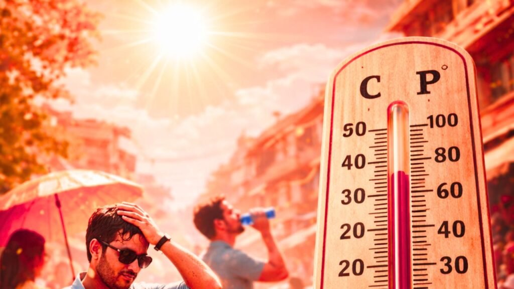 Heatwave conditions in Gujarat with strong sunlight and rising temperatures above 37°C across the state (representative image).