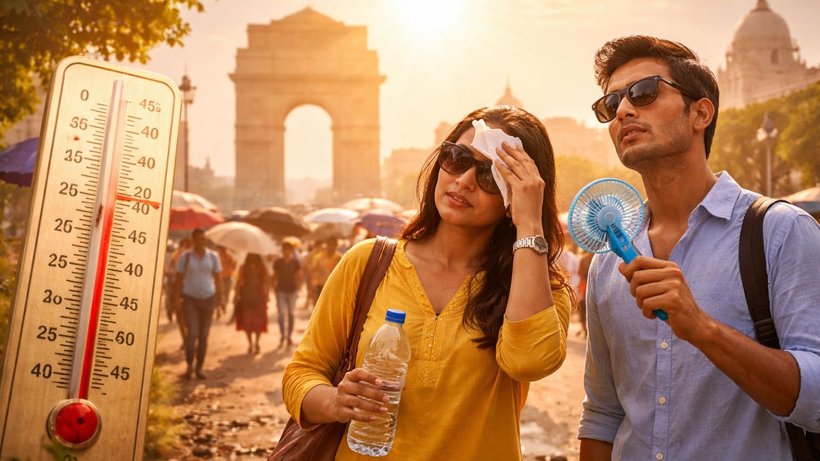 Hot weather conditions in Delhi with rising temperatures and heatwave trends in April 2026 (representative image).